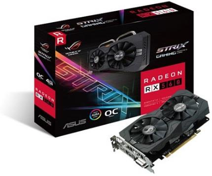 TECNOSHOP Scheda madre Asus ROG STRIX RX560 O4G Evo Gaming